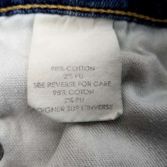 Textile Elizabeth and James Ankle Jeans Ozzy Destroyed Distressed Sz 29 Med Wash - Picture 9 of 11